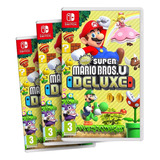 Combo Com 3 New Super Mario Bros U Deluxe Switch Midia Fisic