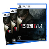 Combo Com 3 Resident Evil 4 2023 Ps5 Br Midia Fisica