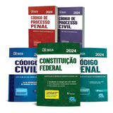 Combo Constituição + Cód Civil + Cód Proc Civil + Penal + Proc Penal Livros De Direito