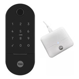 Combo Fechadura Yale Lia Digital Embutir Preta Fosca