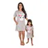 Combo Mãe E Filha Camisola Estampa Unicórnio Com Bolsos