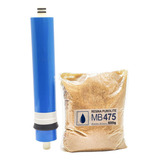 Combo Osmose Reversa Resina Purolite Mb475   Membrana 100gpd