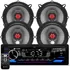 Combo Rádio Pra Carro E-tech Top + Alto Falantes 50w 4 Ohms