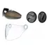 Combo Viseira+botões+vis Solar Paralelos Capacete Zeus 202fb
