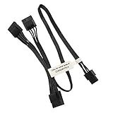 Comeap Corsair Fonte De Alimentação Modular 6 Pinos Macho Para 3x 4 Pinos Molex Fêmea Cabo Adaptador De Alimentação Para Disco Rígido Btc Mining Riser Card 20 Polegadas (50 Cm)