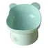 Comedouro Gatos Elevado Ergonômico Individual Lindo Ursinho Cor Verde