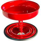 Comedouro Vida Mansa Elevado Para Cães Regulável Antiformiga Cor Vermelho