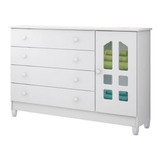 Cômoda Fraldário Bebê Gran Selena Branco Carolina Baby