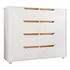 Cômoda Grande 8 Gavetas Branco Nature Flex Dinny Shop Jm