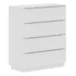 Cômoda Madesa 4 Gavetas Cor Branco 3434091