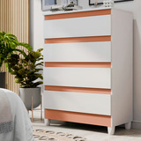 Cômoda Rio Organizadora De Roupa Com 4 Gavetas Compacta Multiuso Para Quarto Cor Branco