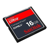 Compact Flash 16gb Sandisk 30mb Cartão De Memória Cf