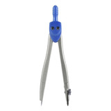 Compasso Escolar Metalico Azul