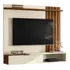 Comprelar Estante Painel Para Tv Até 70 Pelegadas Sala E Quarto Luxo Completo Ripado Moderno Rack Cor Metalizado cinamomo Mel