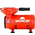 Compressor Ar Direto Portátil 1 2hp Bivolt 370w Com Pistola E Mangueira Worker