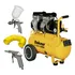Compressor De Ar 2,5hp 24l Cpsh9025 Silencioso Alto Fluxo E Kit Pintura Tekna 220v