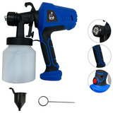 Compressor Pulverizador Tinta Elétrico Bico De Aço 110v Cor Azul