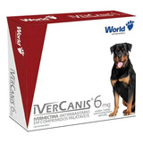 Comprimido Antiparasitário Para Ácaro World Ivercanis Contra Pulgas Carrapatos Anti Pulgas Carrapatos Para Cão De 15kg A 30kg 4 Comprimidos