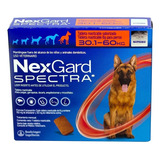 Comprimido Antiparasitário Para Pulga Carrapato Vermes Sarnas Boeringer Ingelhein Nexgard Antipulgas Spectra Para Cão De 30 1kg A 60kg Cor Vermelho