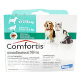 Comprimido Antiparasitário Para Pulga Elanco Comfortis Para Cão Y Gato Cor Verde