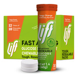 Comprimidos Mastigáveis De Glicose Energy Lift Orange 10 Com