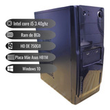 Computador Pc Intel I5 4° Ram 8gb Hd 750gb Placa Asus H81m-c