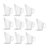 Concha Para Cereais Plastica 100 Ml   Kit 10 Peças  12x8cm 