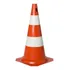 Cone De Sinalização Rigido Laranja branco Pvc 50cm Trânsito Epi Pic Plasticos