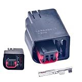 Conector à Prova D'água Para Automóvel, Conector Fêmea Preto Cinza De 2 Pinos Para Porta De Carro, Chicote De Fios 1438426-1 1438426-3(black)