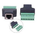 Conector Adaptador Rj45 Para Bornes Parafusos