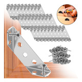 Conector De Canto Para Móveis Universal Forte 30 Peças Aço