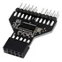 Conector De Plugue Do Painel Frontal Usb2 0 De 9 Pinos Para Cor Preto