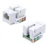 Conector Fêmea Rj45 Keystone Cat5e Branco Com 100 Peças