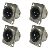 Conector Painel Xlr Macho