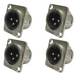 Conector Painel Xlr Macho