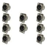Conector Painel Xlr Macho