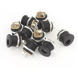 Conector Plug Jack P4 Femea J4 2.1mm Pedal Pedais 20 Peças