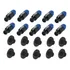 Conector Plug Speakon Kit 20 Unidades 10 Machos + 10 Fêmeas