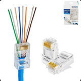 Conector Vazado Rj45 Plug