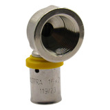 Conexão Pex P gás 1 2 Rosca Fêmea Cotovelo 16mm Astra