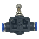 Conexão Pneumática Regulador De Fluxo Linha 6mm Tubo Tubo