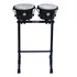Congas Compactas Pretas Suporte Rack Luen 51007pt Tumbadora
