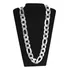 Conj. Corrente+pul 3x1 Grossa Prata 70cm 24mm Cor Prateado