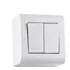 Conj Caixa Sobr + 2 Tecla Simples Lizflex Branco Tramontina