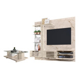 Conj home Theater E Mesa De Centro Zimmer Calacata Offwhite