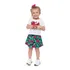 Conjunt Kyly Infantil Menina Saia C/ Short Blusa Paetê 1 2 3