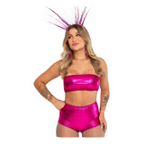 Conjuntinho Feminino Hotpants Top