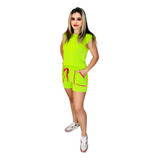 Conjuntinho Neon Calca blusa