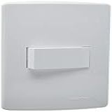 Conjunto 1 Interruptor Simples Com Placa 4X2  Alumbra  Bianco Pro 85010  Branco