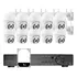 Conjunto 10 Câmeras Ip Dome Mini Speed Wifi Dvr Nvr Protec
